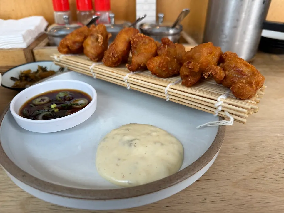 Golden, crispy tori karaage