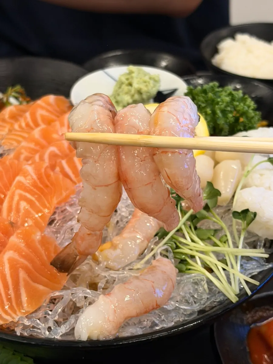 리고수산 생새우회 접시