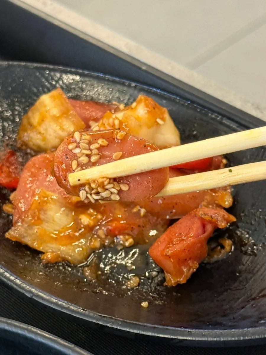 Rolls, okonomiyaki and other side dishes