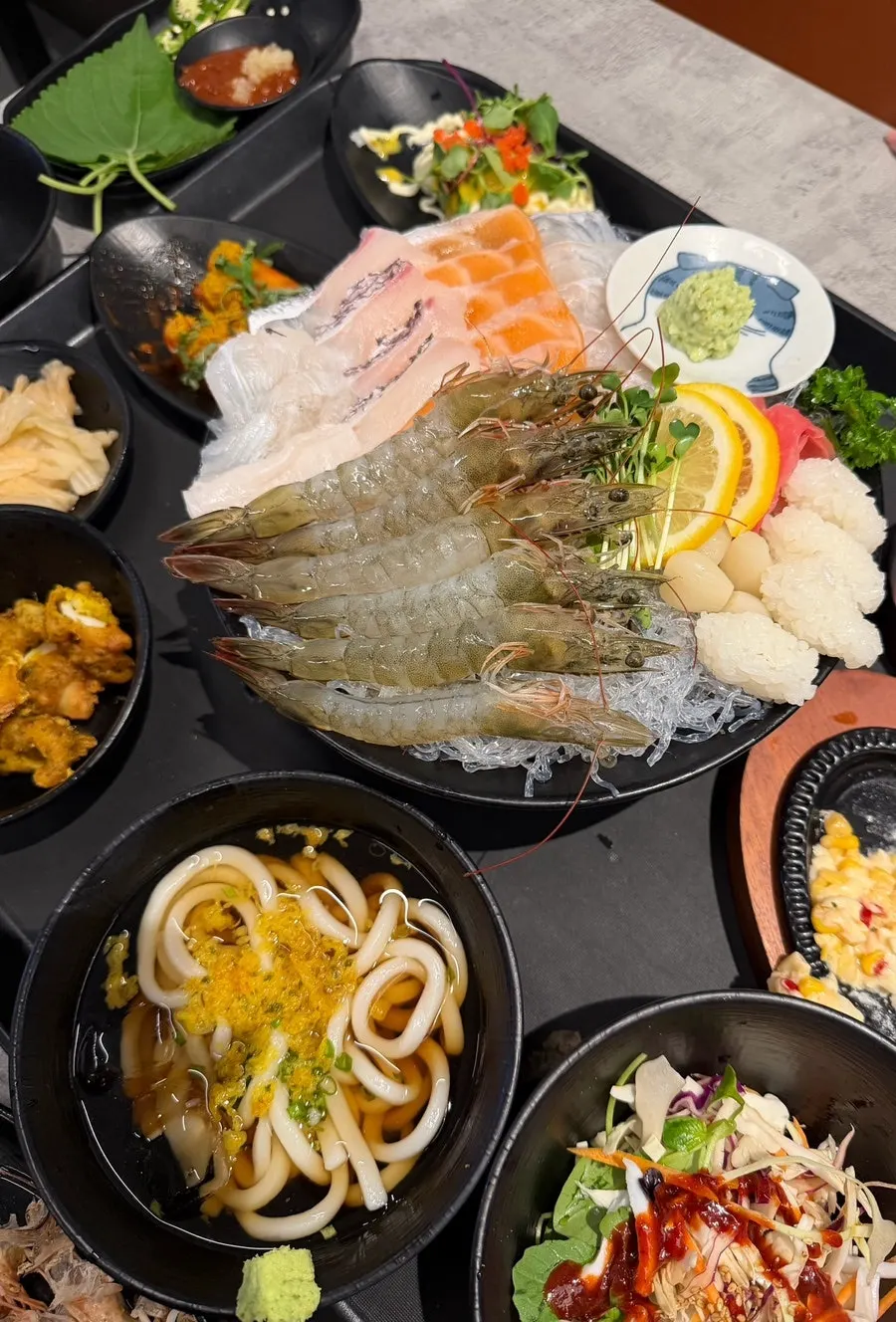 生エビ盛り合わせの一皿