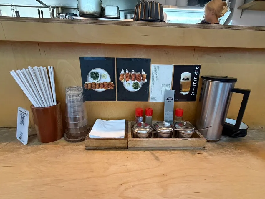 Ryusenso ramen menu checked off with a pen
