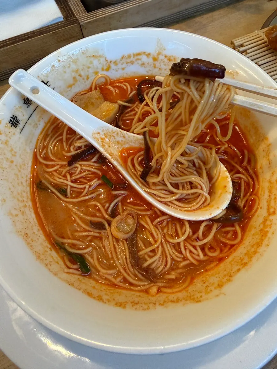 The rich broth of the basic Hakata tonkotsu ramen