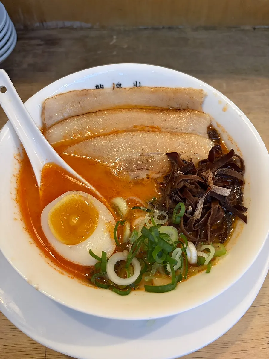 Spice-level guide for spicy tonkotsu ramen