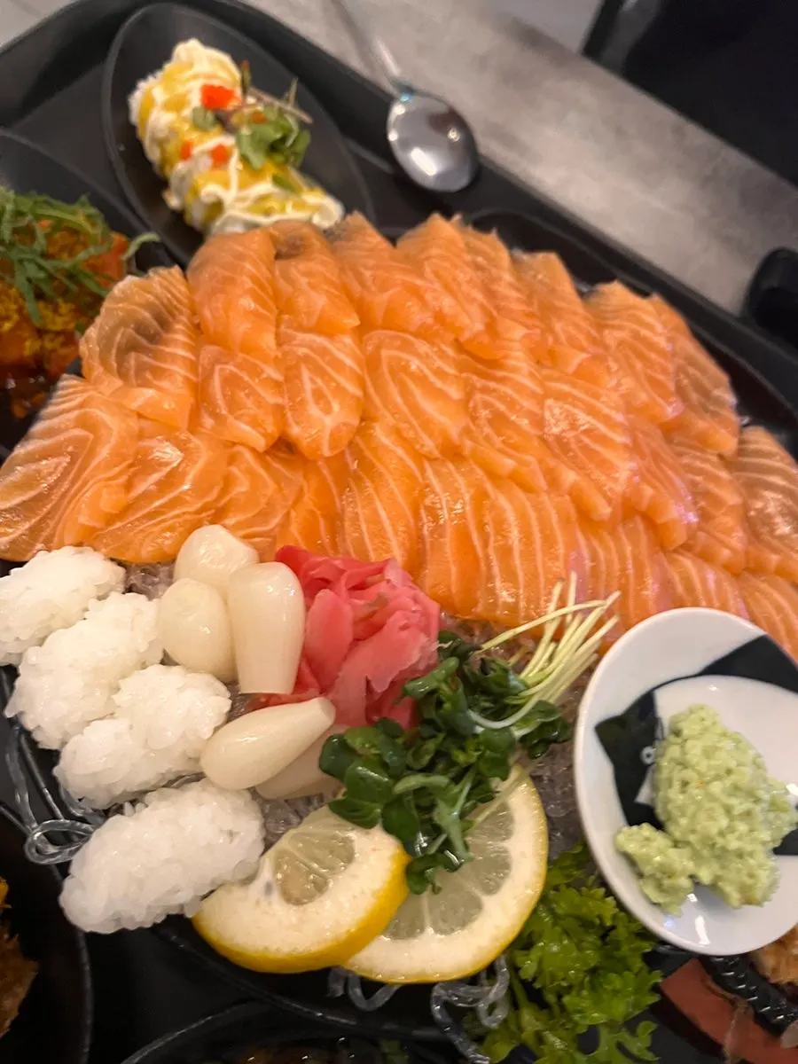 Aged salmon sashimi platter at Rigo Susan Jeonpo Station Main Branch