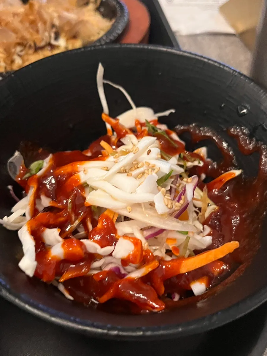Aged seasonal fish sashimi with banchan