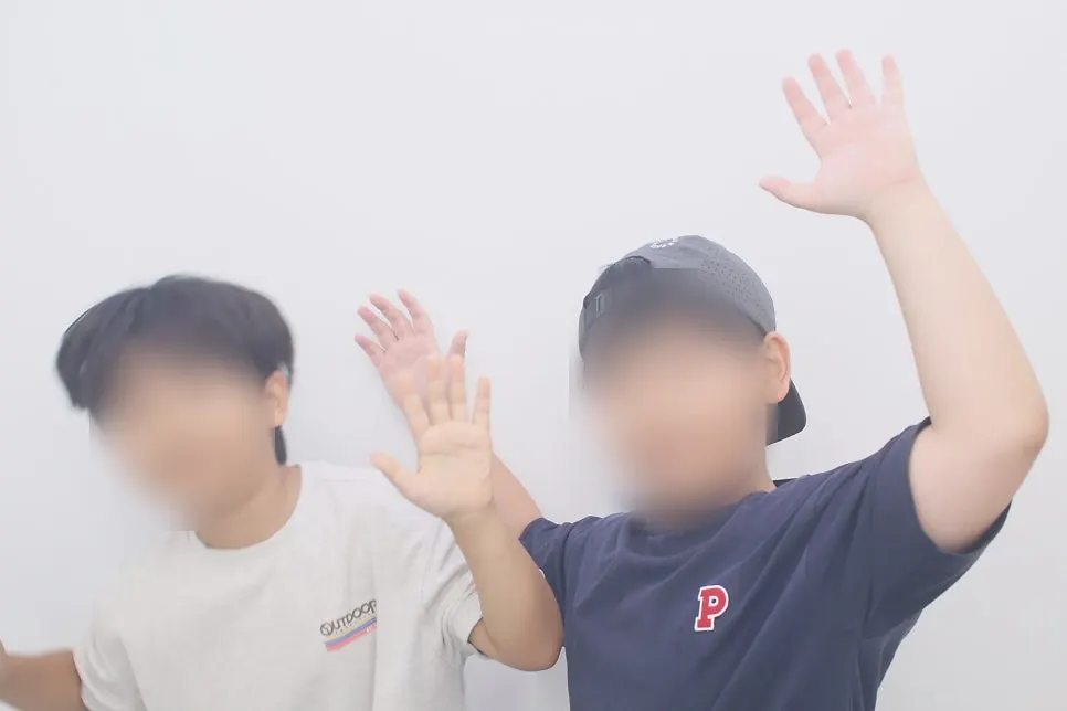 아이들과 찍은 플립북 촬영 결과물
