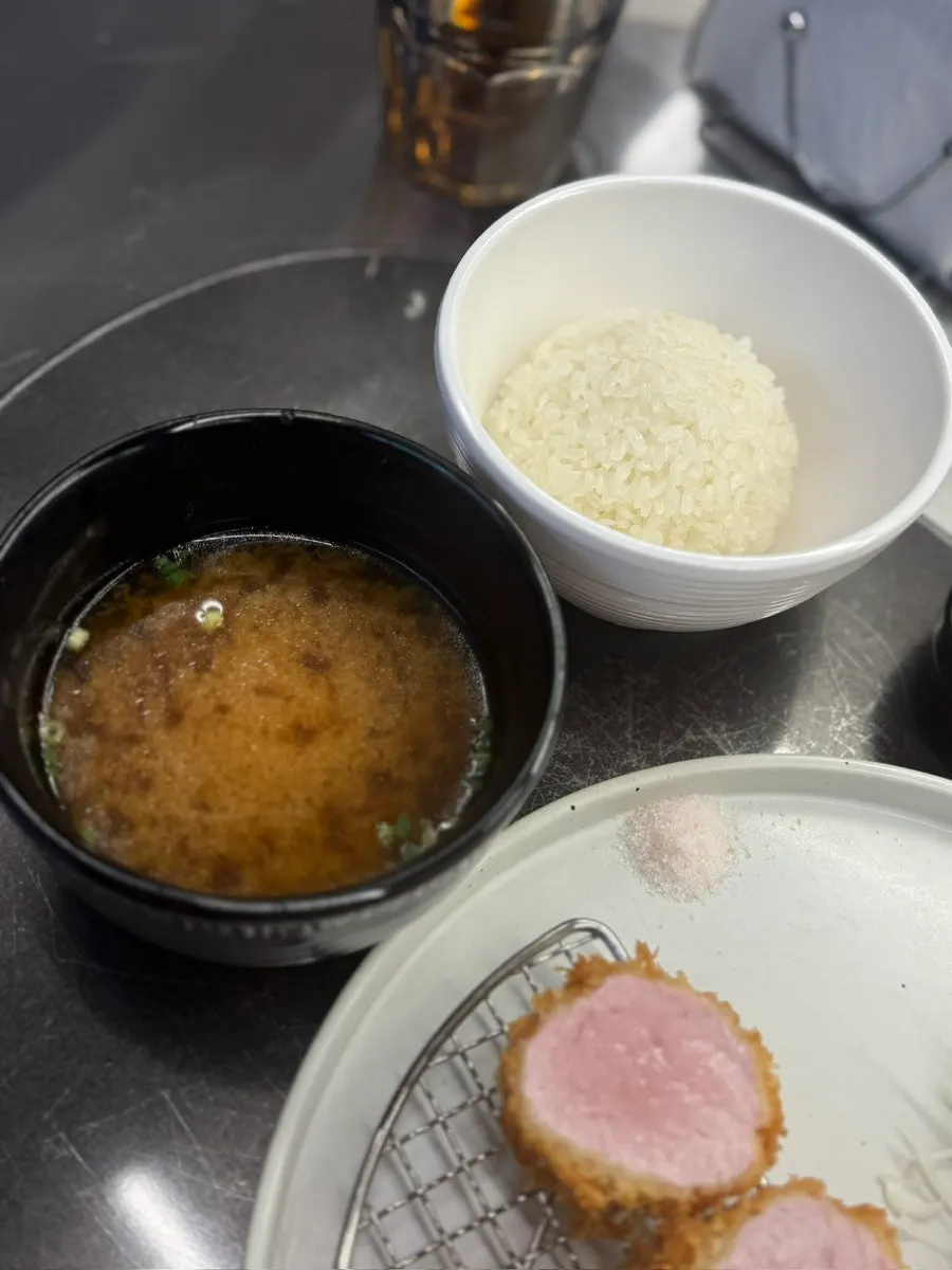 YBD hire katsu served with miso soup