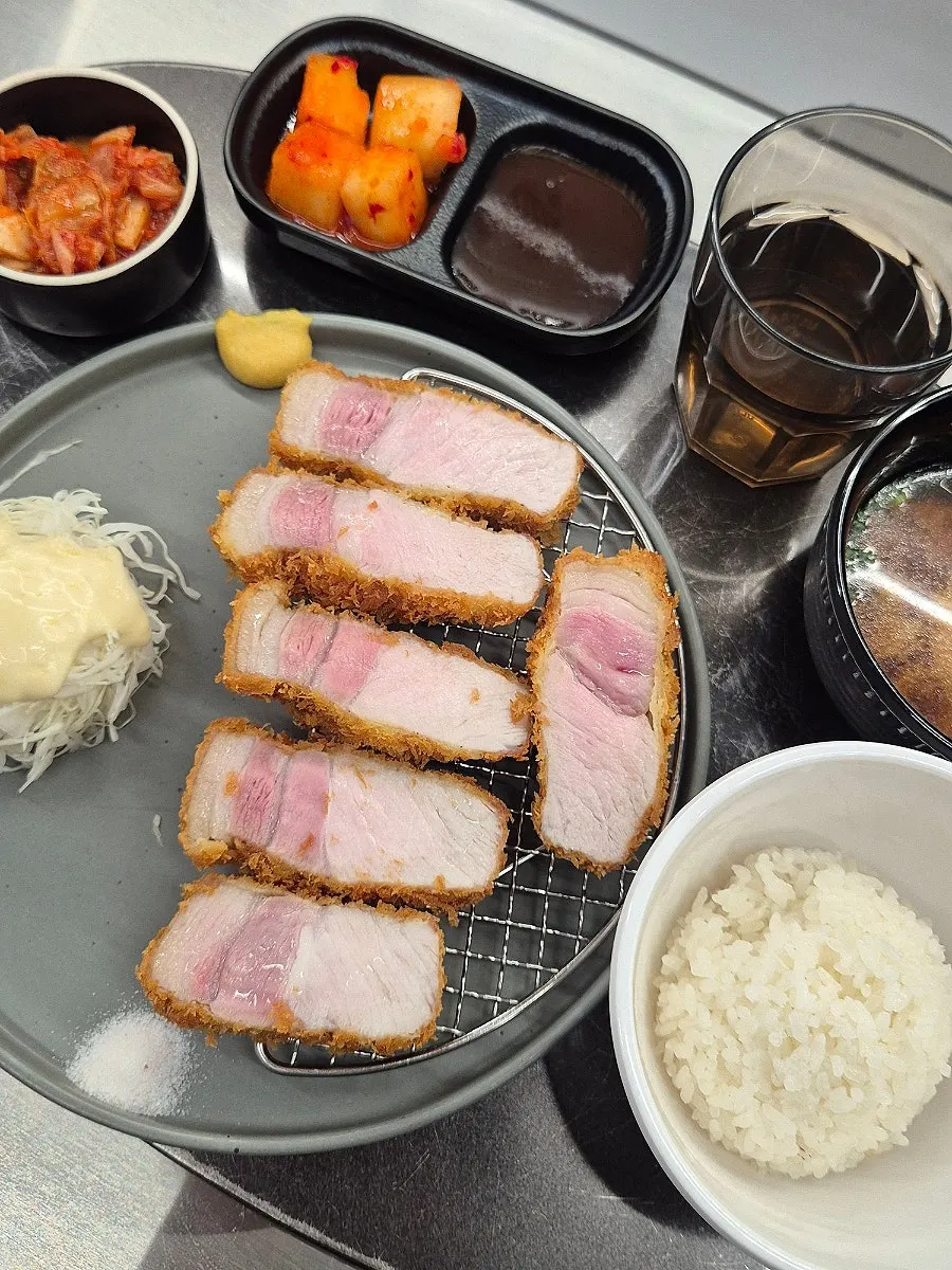 A plate of YBD premium loin katsu