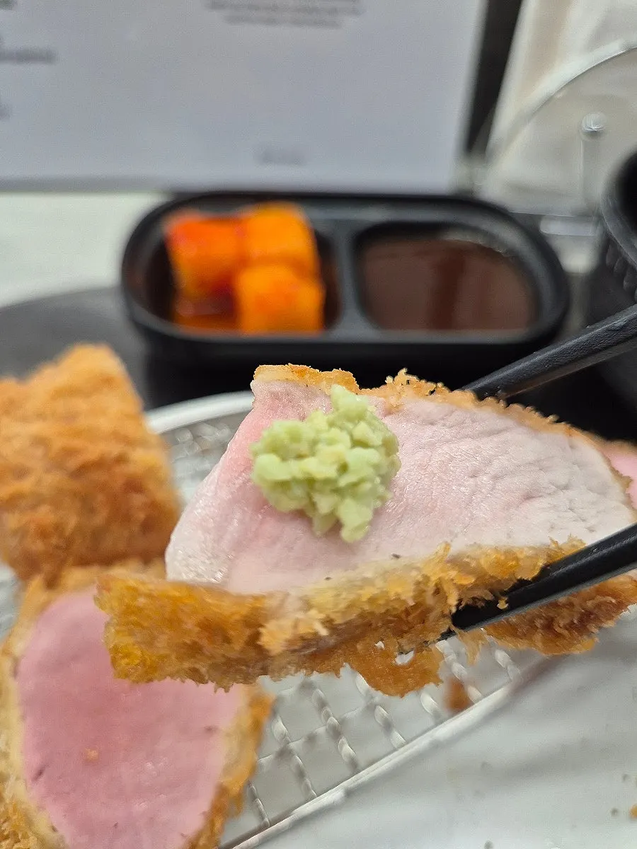 Katsu with salt and wasabi