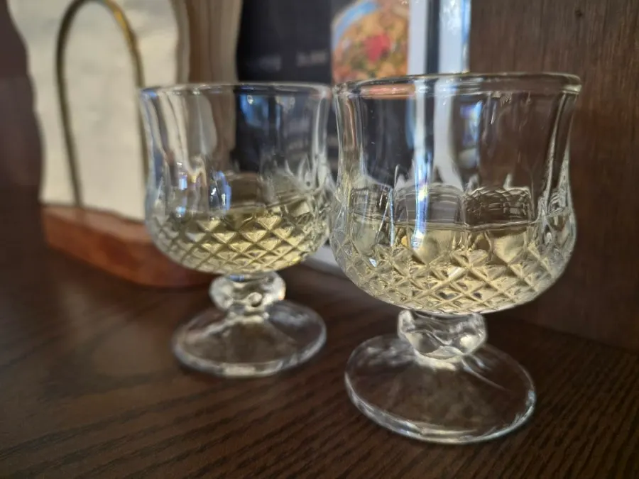 The welcome drink served right after sitting down