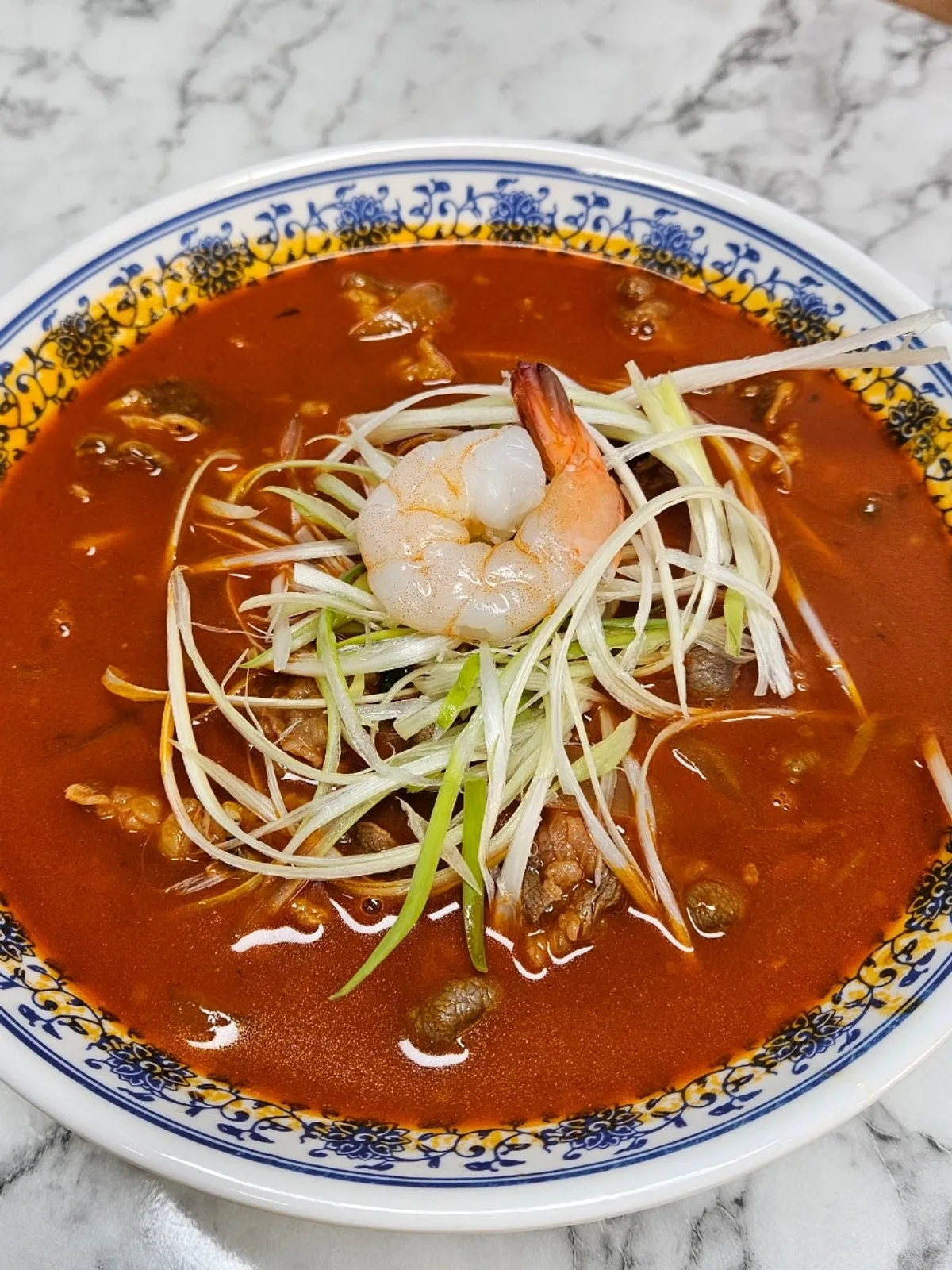 대파 차돌 짬뽕 한 그릇
