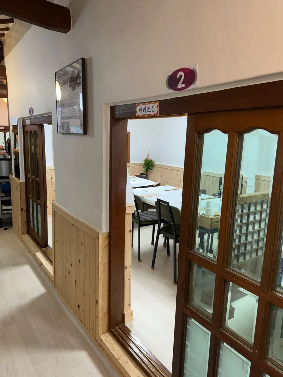 Private room seating inside Jeungpyeong Son Dubu Gamnamujip