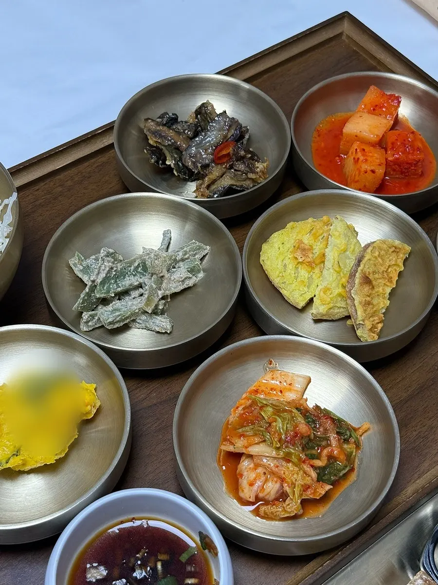 Plates of basic side dishes