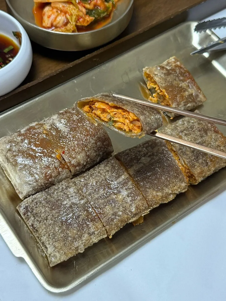 Side dish buckwheat pancake
