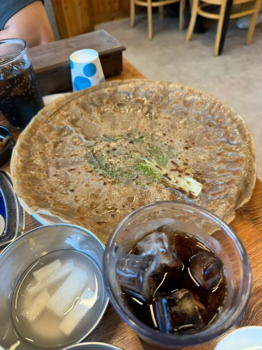 Golden-fried buckwheat pancake at Jimidang