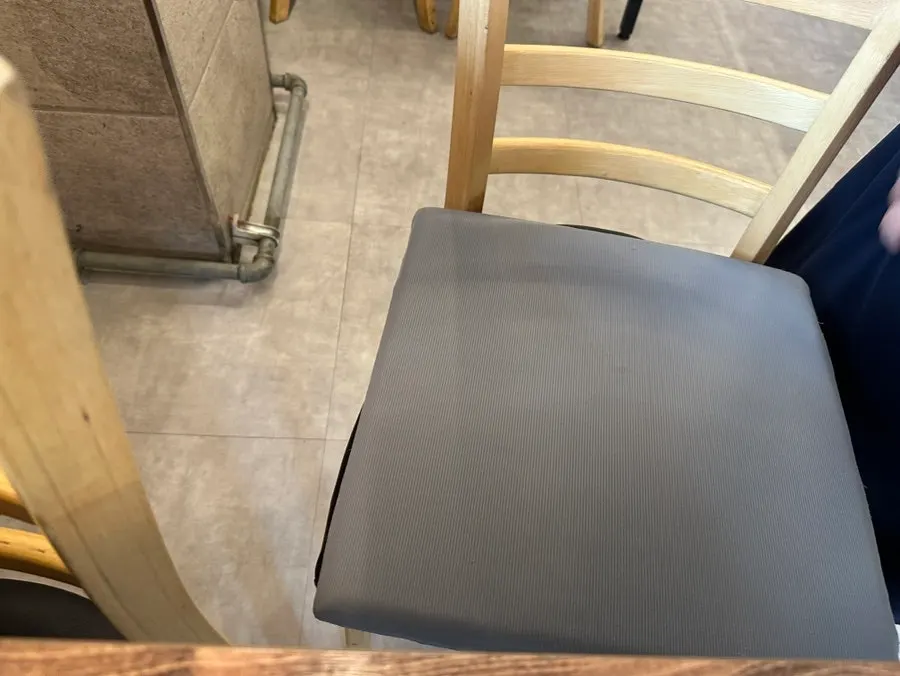 Interior of Jimidang with ingredient information posted