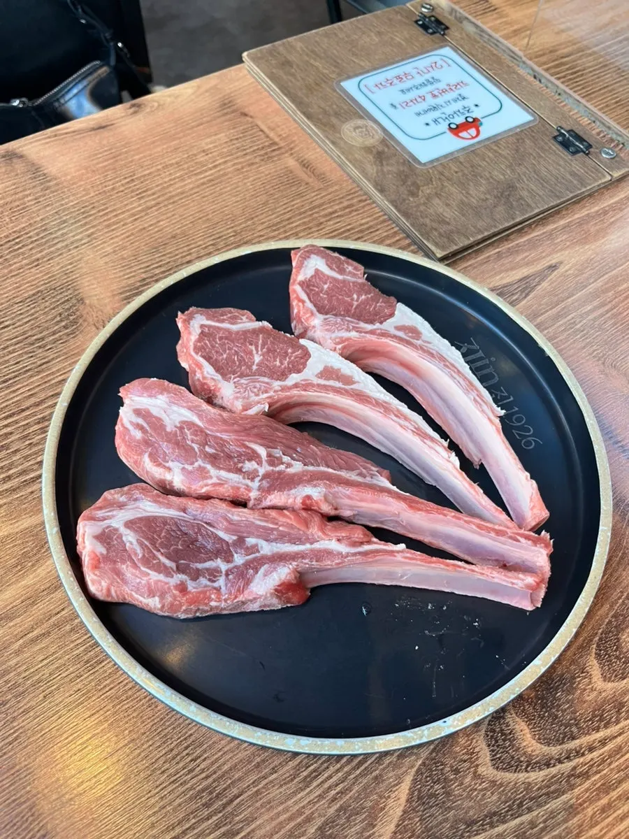 Raw chilled lamb ribs with no gamey smell
