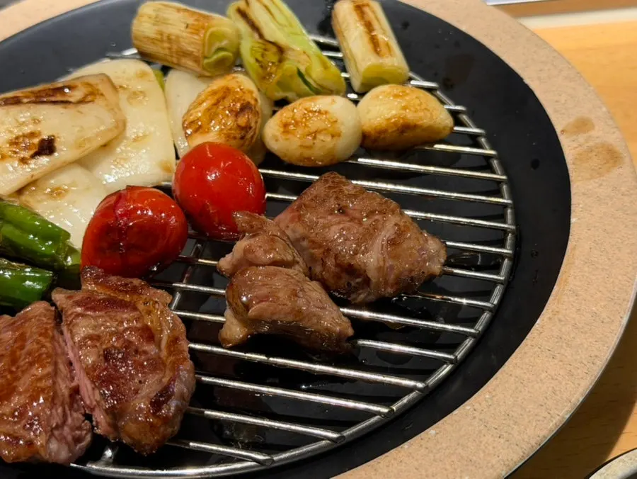 화로에 올린 기본 양갈비