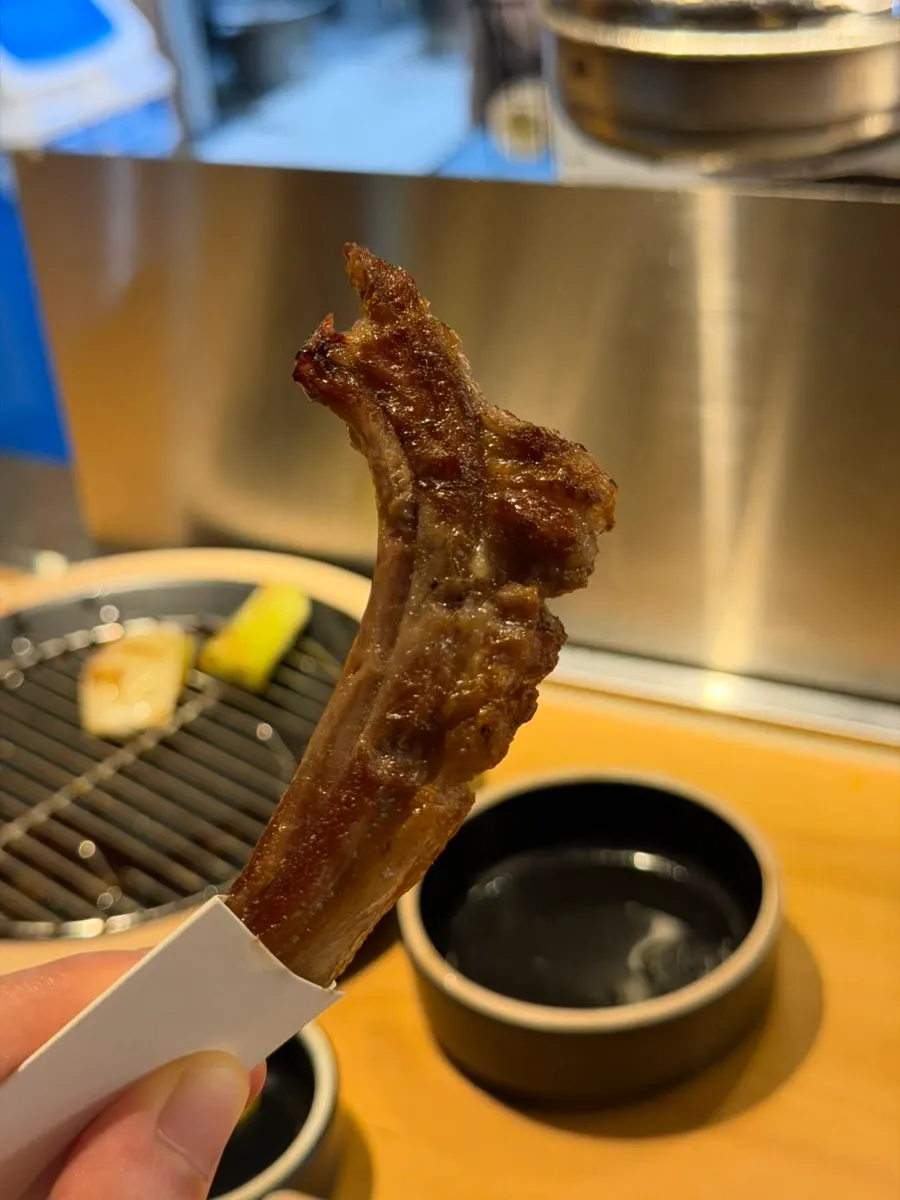 다 먹고 남은 양갈비대