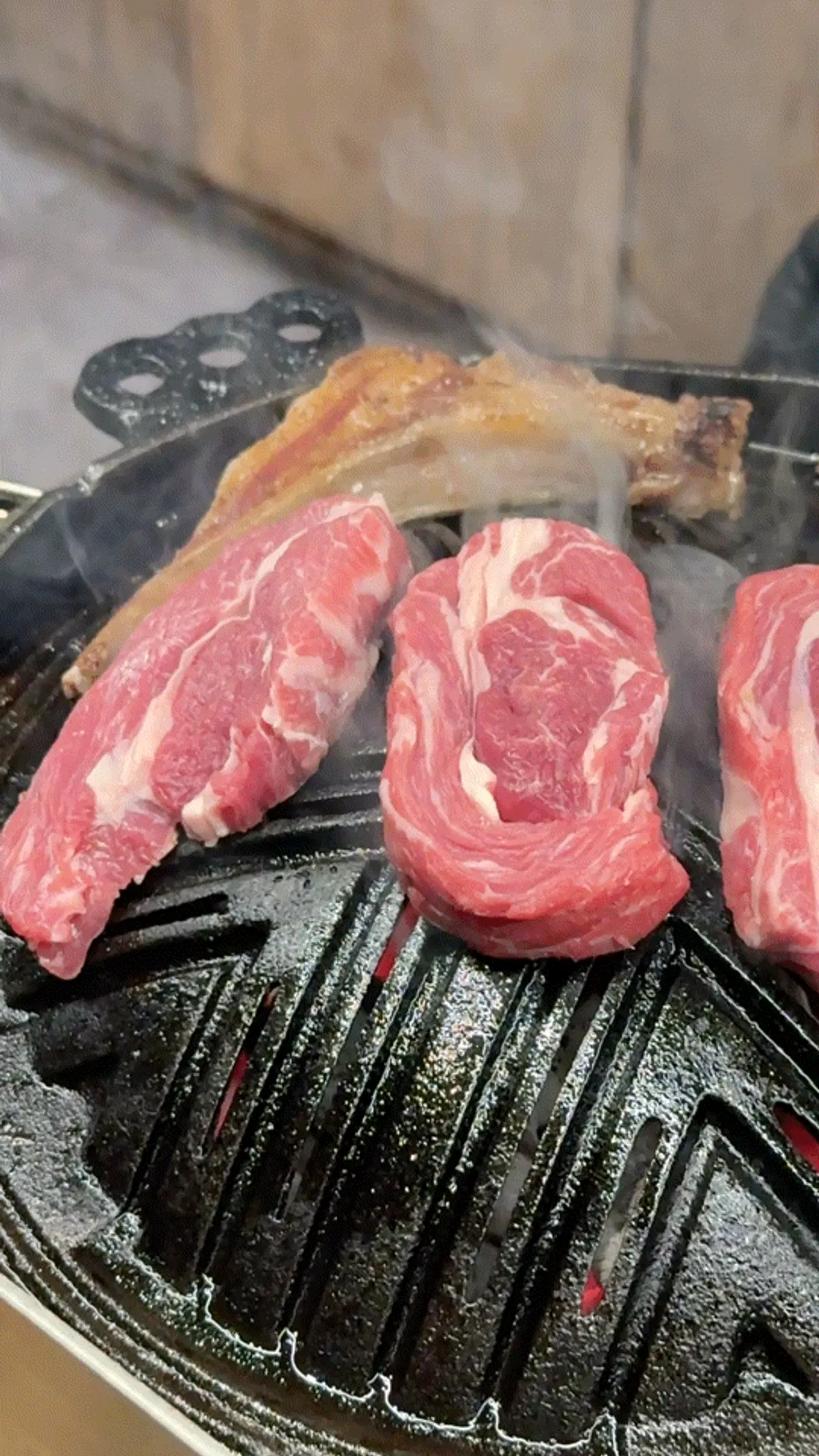 The final bite: torn French rack bone