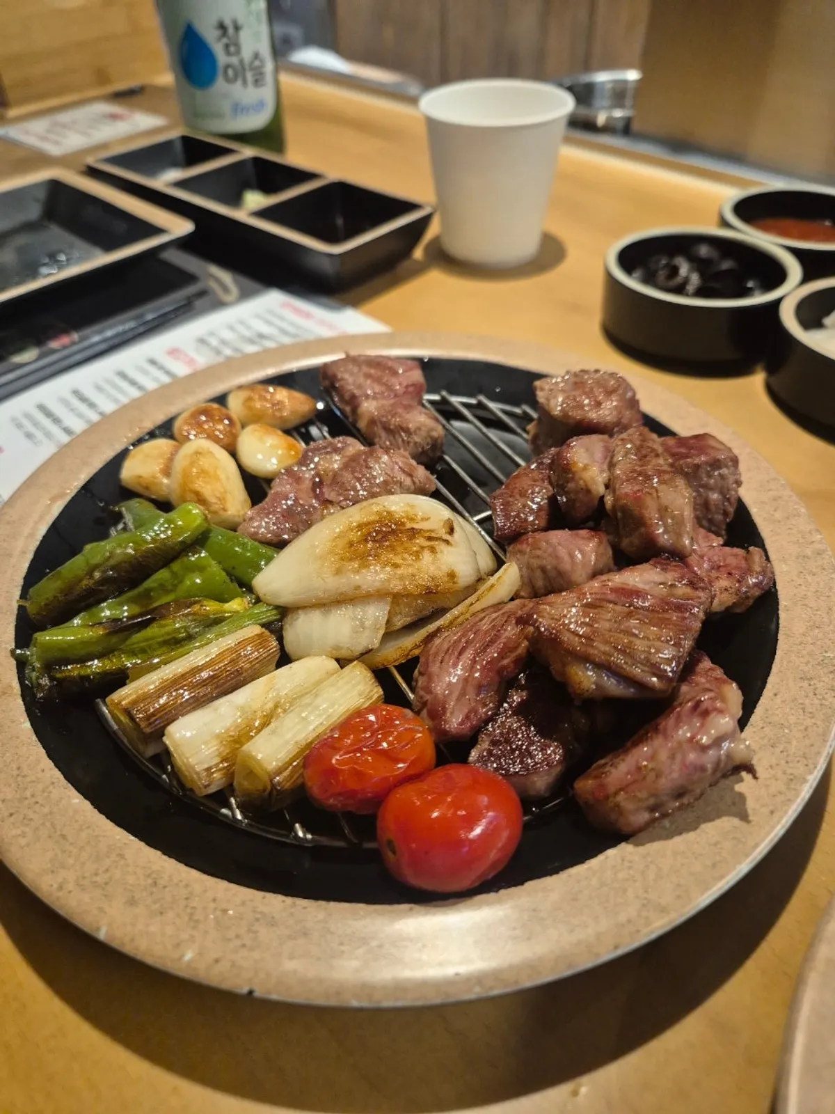 Main shot of the lamb spread at Jin 1926 Dasan Branch