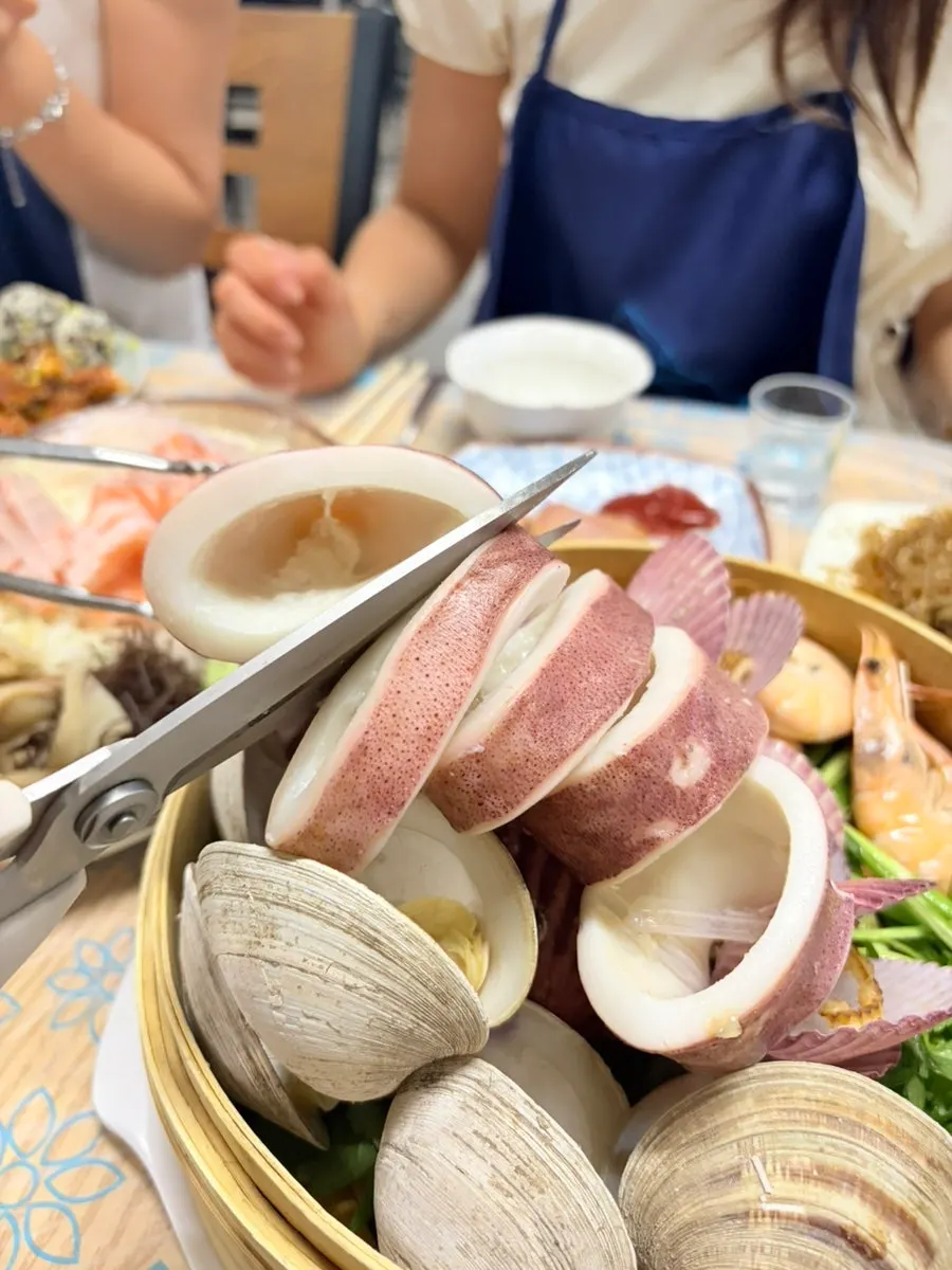 바지락과 통오징어찜