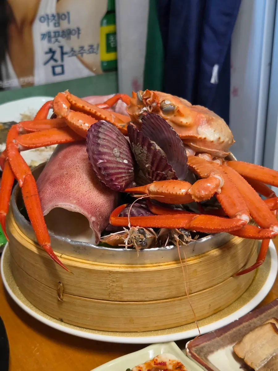Bossam served with kimchi