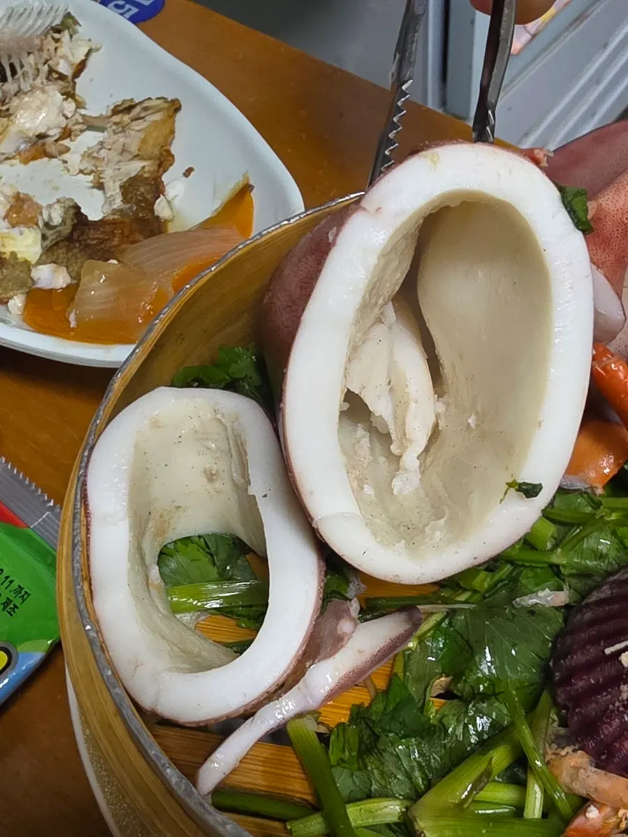 A piece of the specialty-level soy-marinated crab