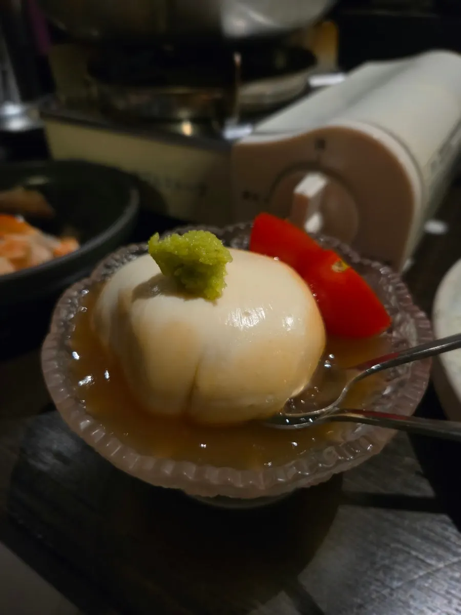 Mochi ridofu served as dessert