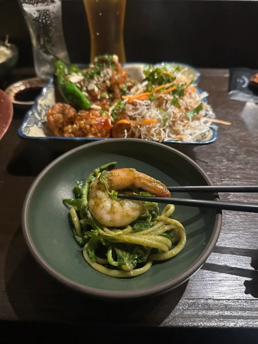 함께 나온 안주 한 상 차림