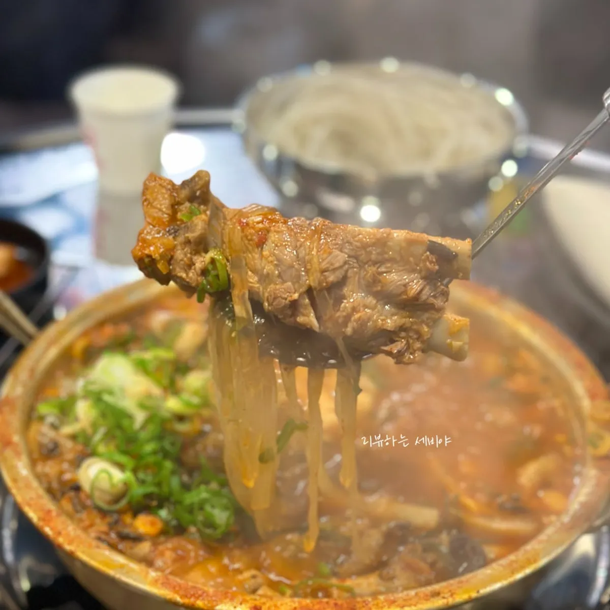 Signature photo of the spicy braised pork back ribs at Jin Galmaegal Pungmu Branch