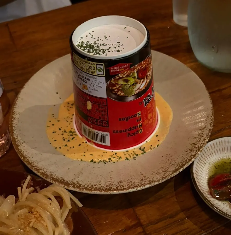 Pasta and risotto served on the table