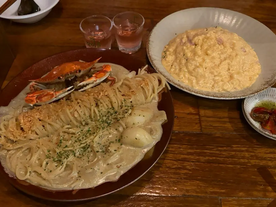 Risotto and pasta drinking-dish pairing