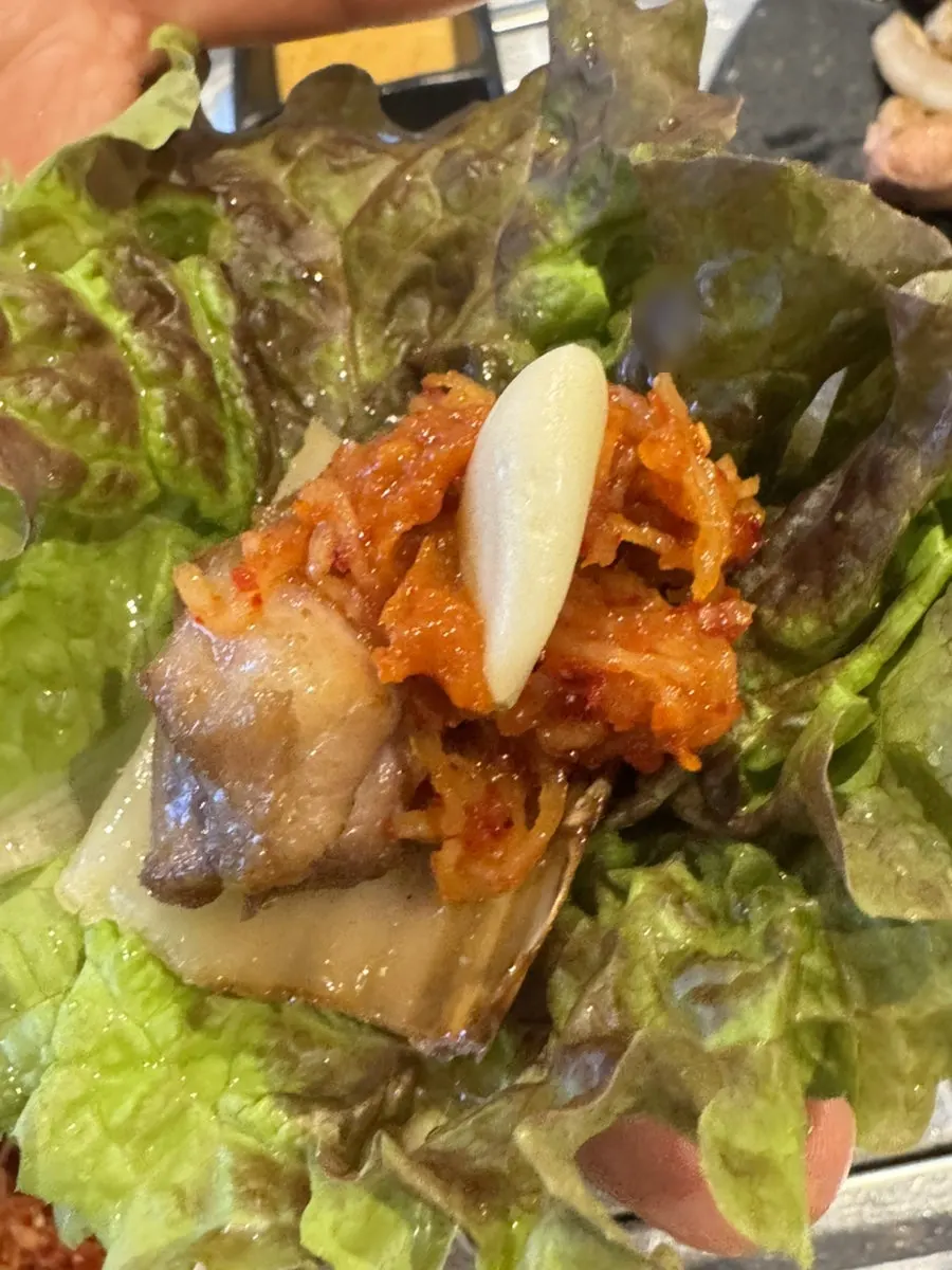 Meat wraps made in each person's own style