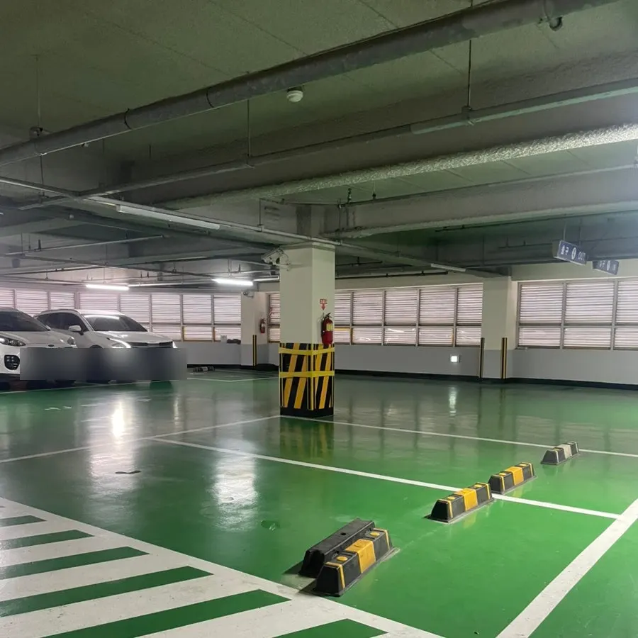 Exterior view of the Seokdong parking building in Jinhae