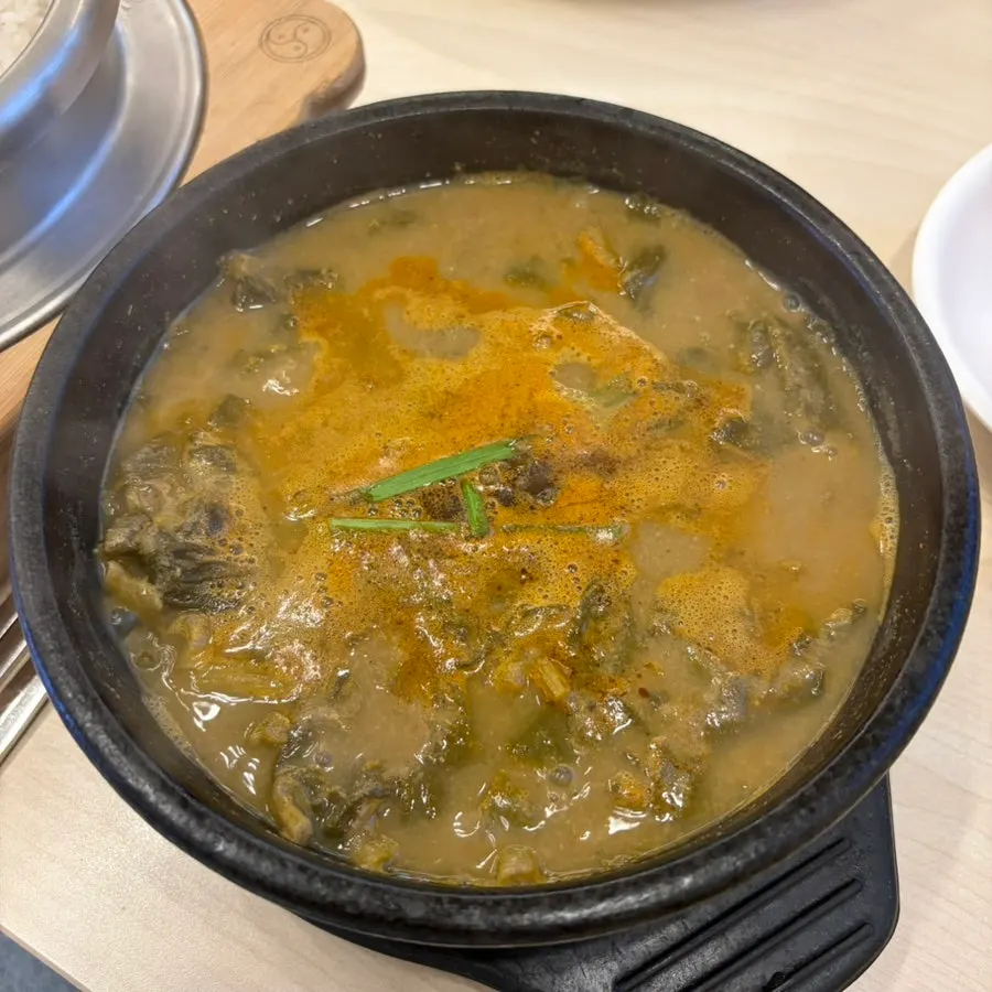 Chueotang dan donkatsu labu manis yang dipesan