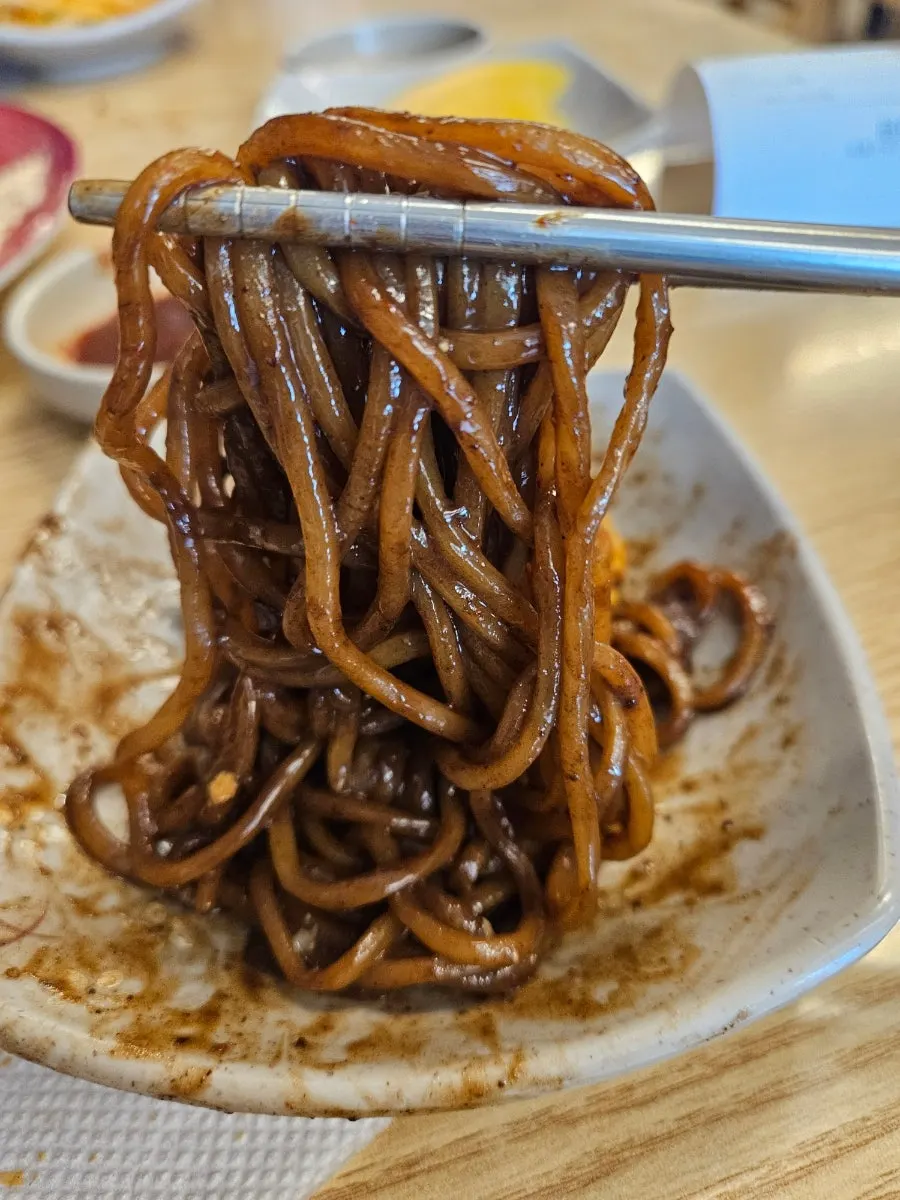 Samseon ganjjajang showing baby octopus and squid