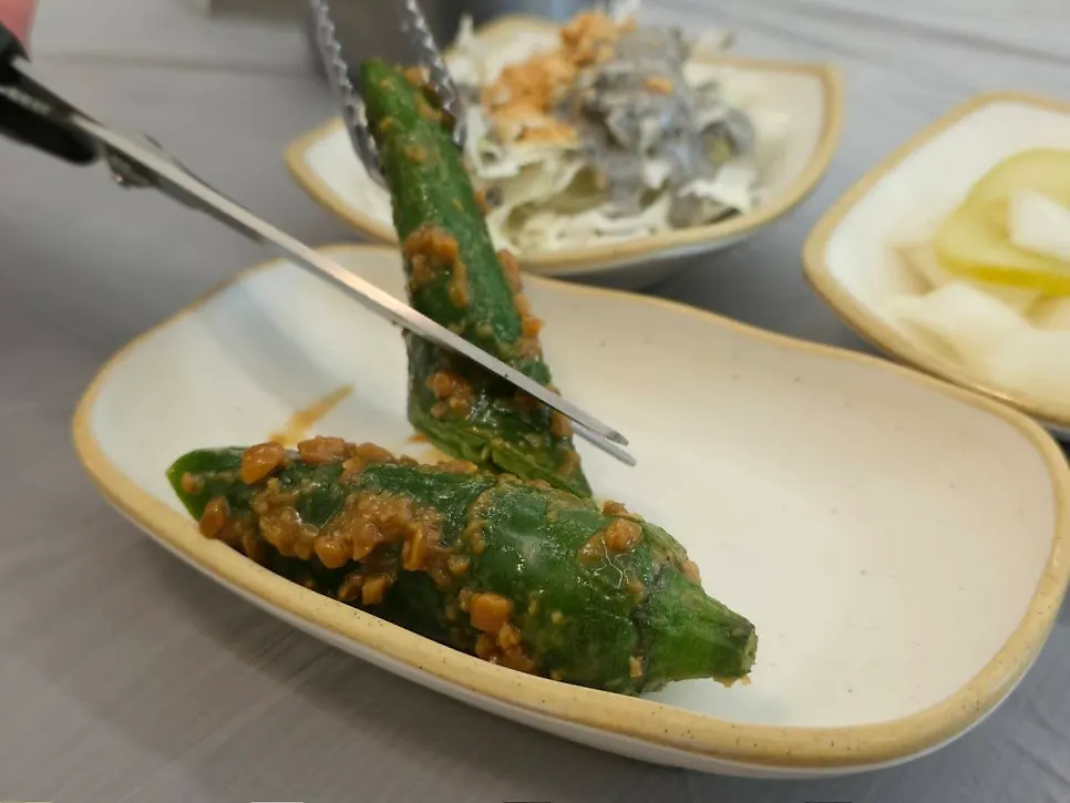 Plates of side dishes
