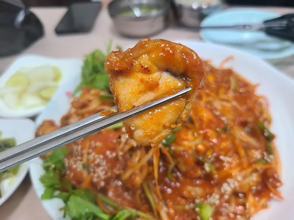 Bite-sized pieces of boneless monkfish