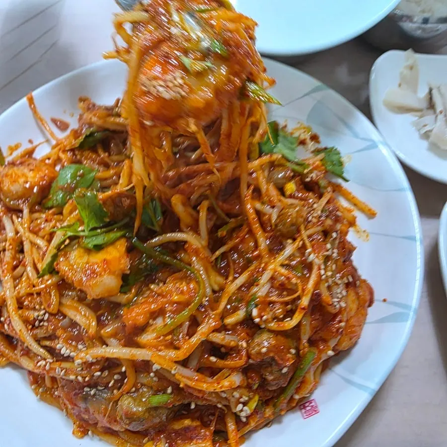 양념이 배어든 순살아구찜