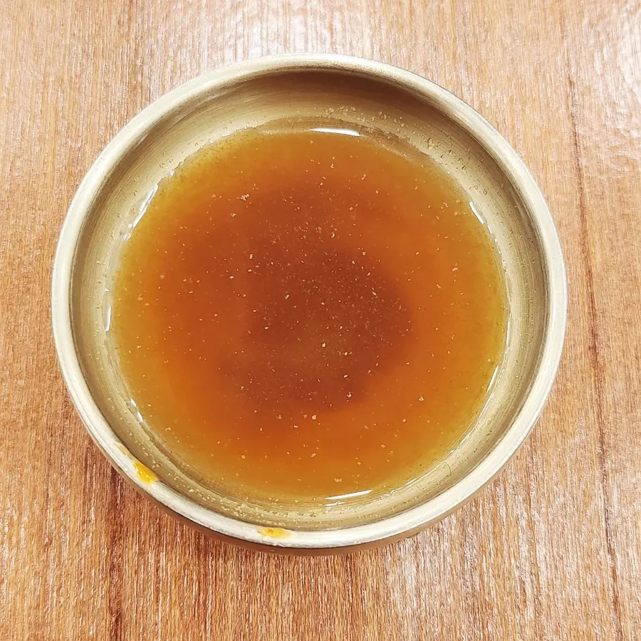 Dipping sauce served with yukjeon