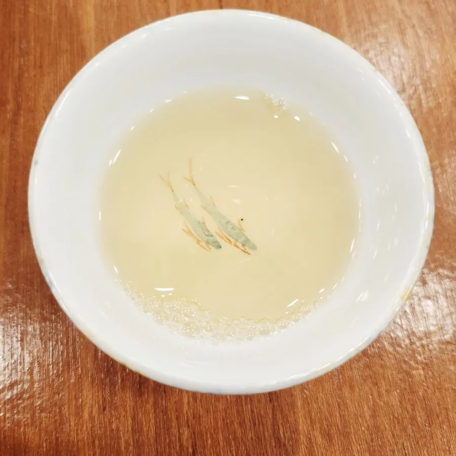 Doraji-ju liquor served alongside naengmyeon
