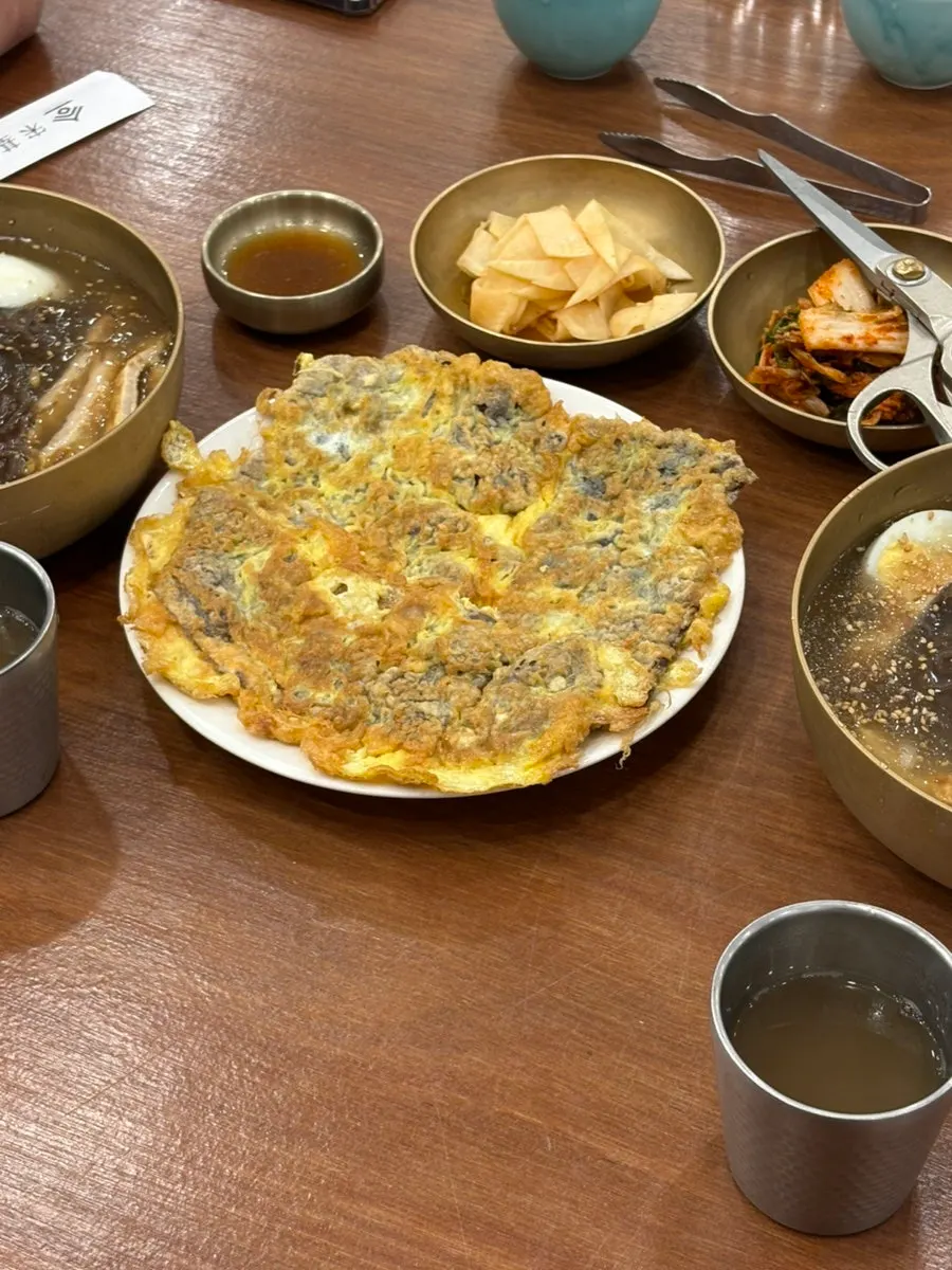 Yukjeon ordered with naengmyeon