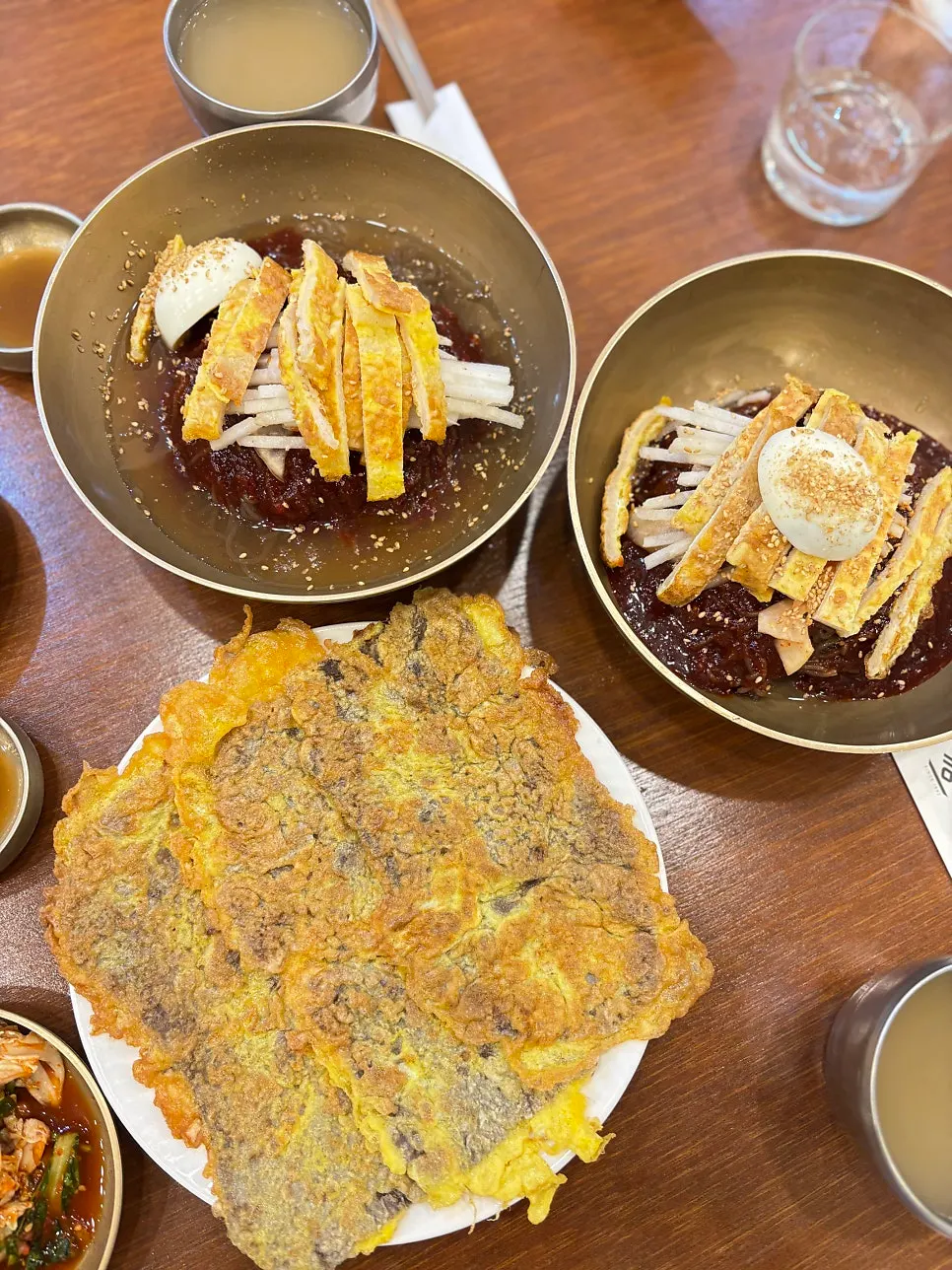 Large pan-fried Korean beef yukjeon (ujeon)