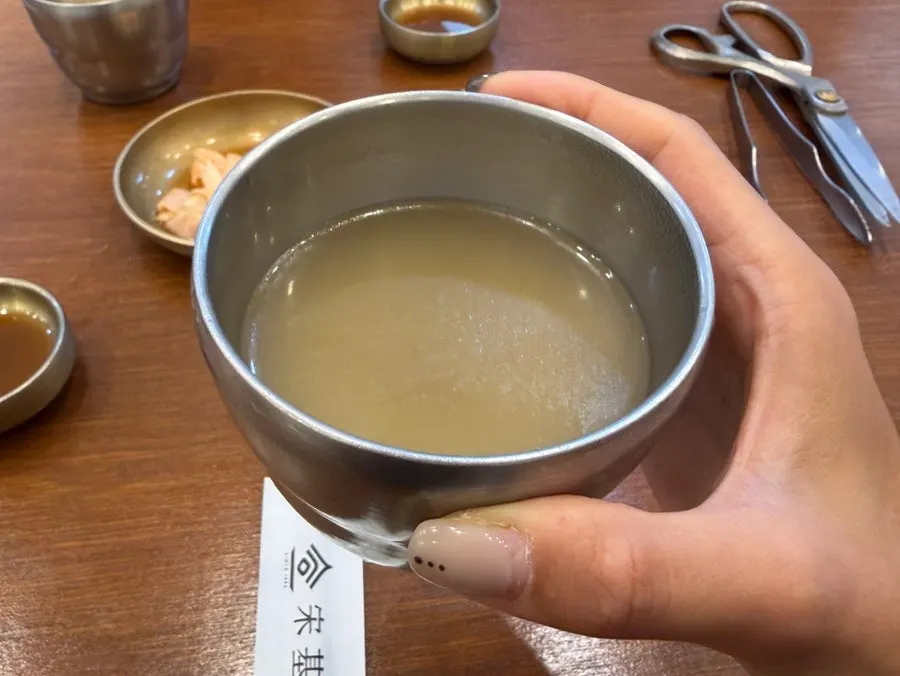 Cup of hot broth