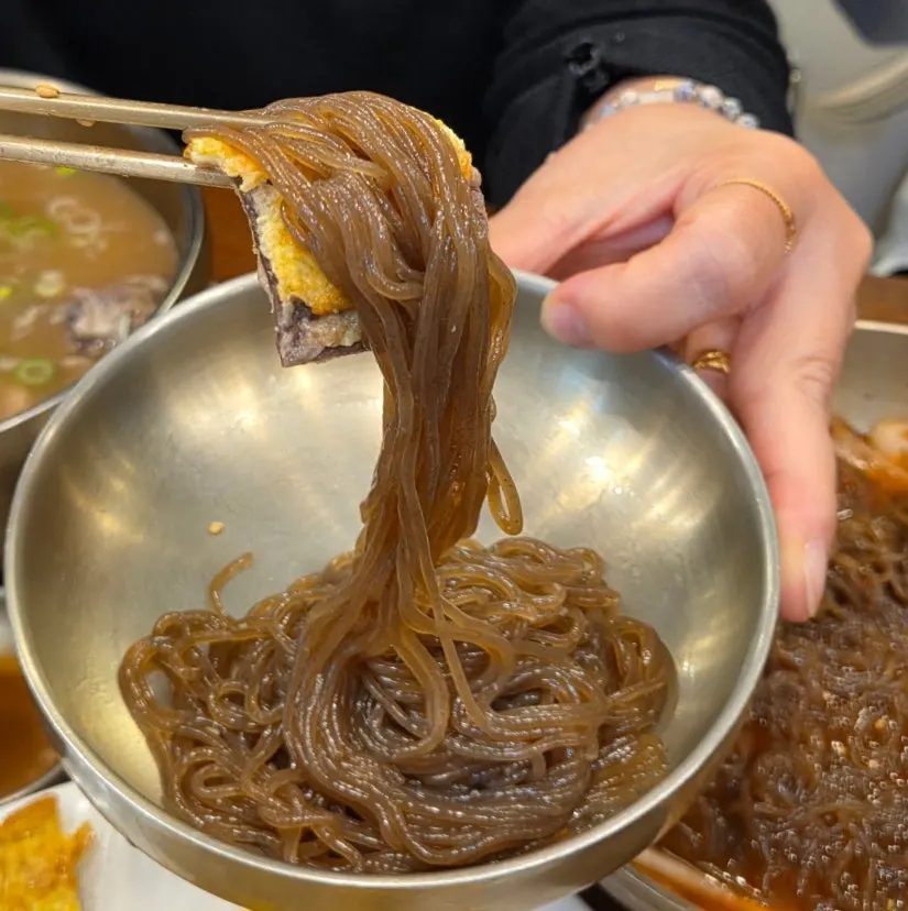따로 주문한 한우 육전 우전 한 접시
