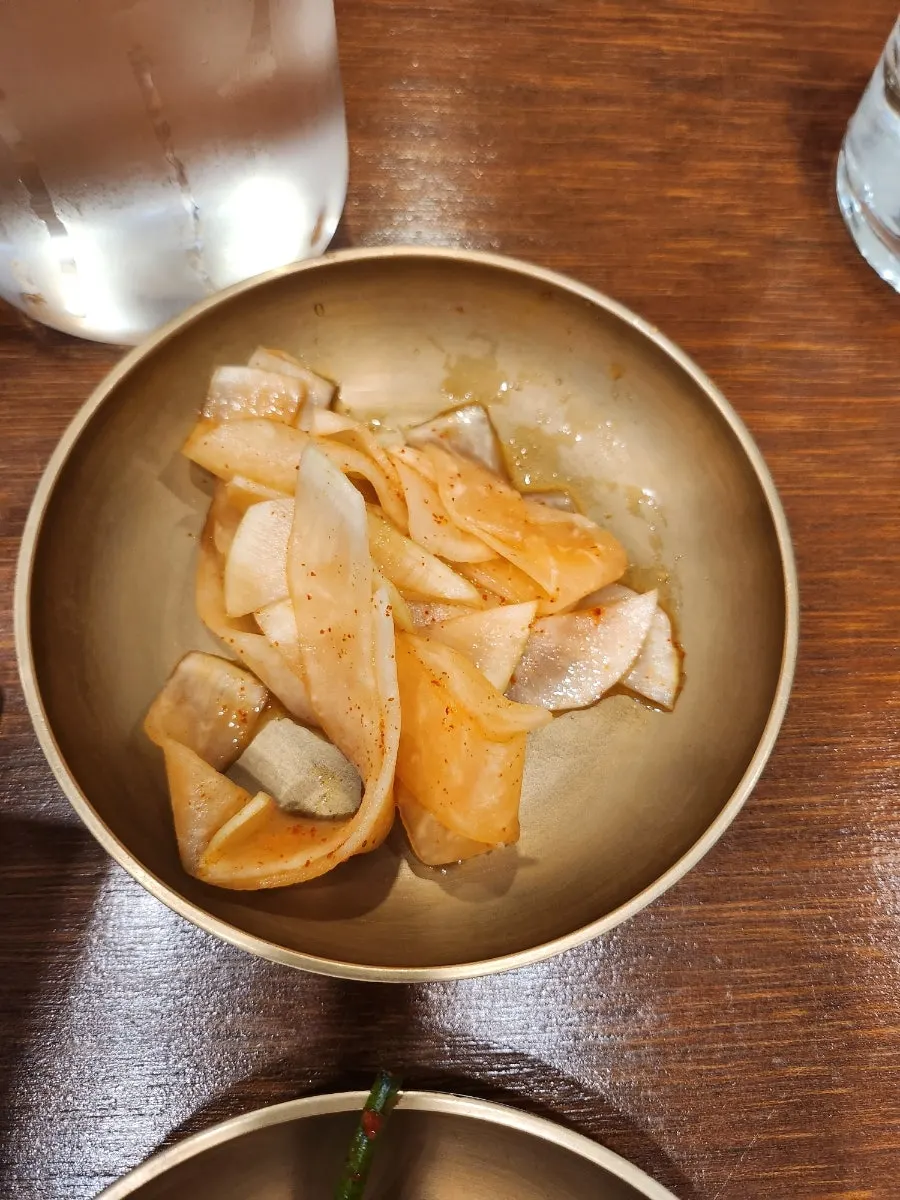 Golden pan-fried Korean beef yukjeon, ujeon