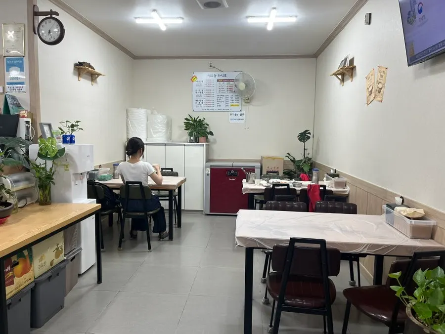 Busy interior of Jjimgoeul full of customers