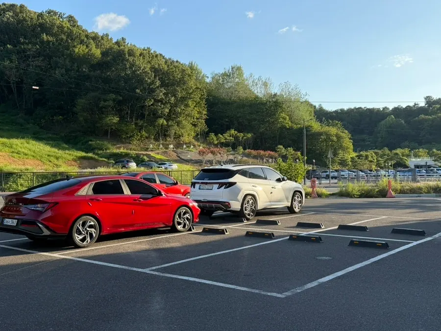 Dedicated parking lot in front of Songgiwon Jinju Naengmyeon Direct Store