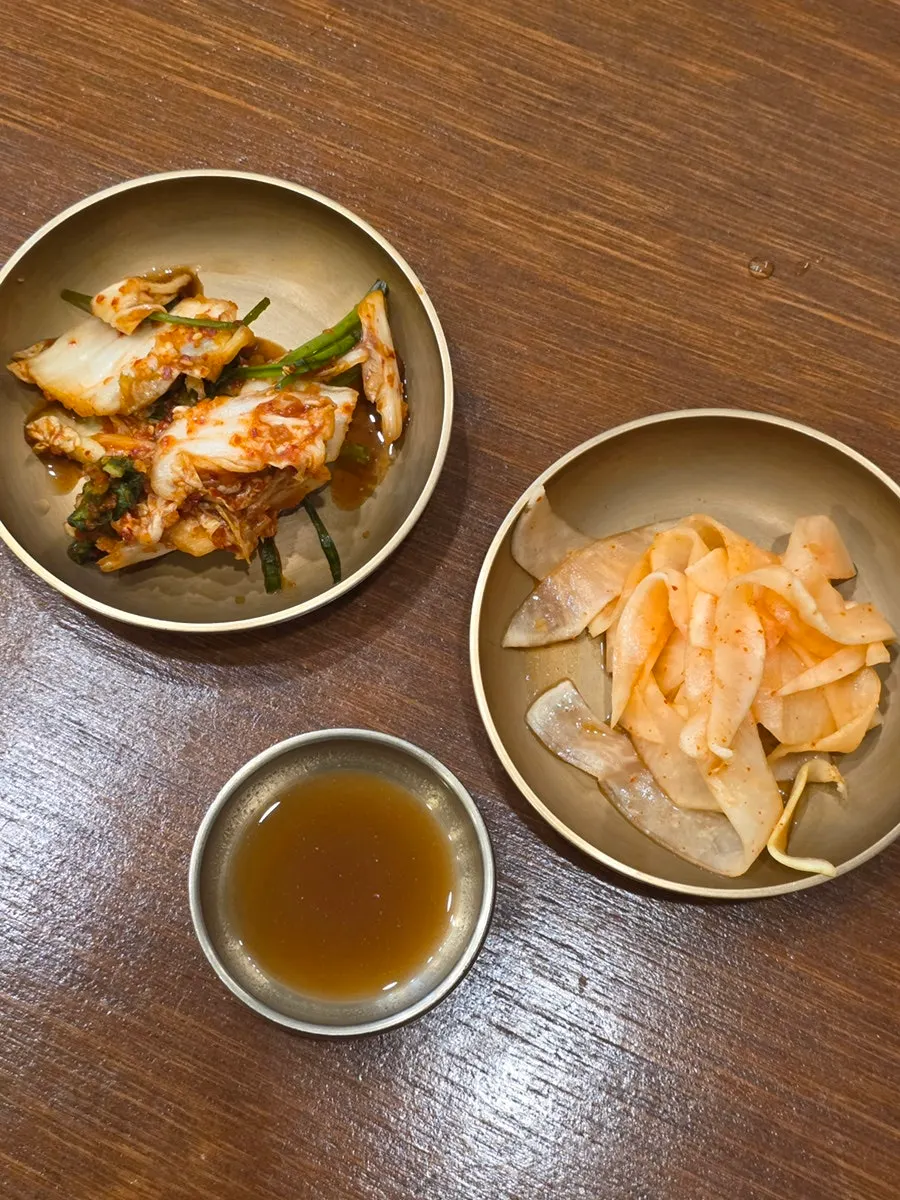 Basic side dishes set on the table